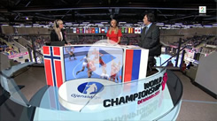 TV2's studio World Women's Handball Championship 2015